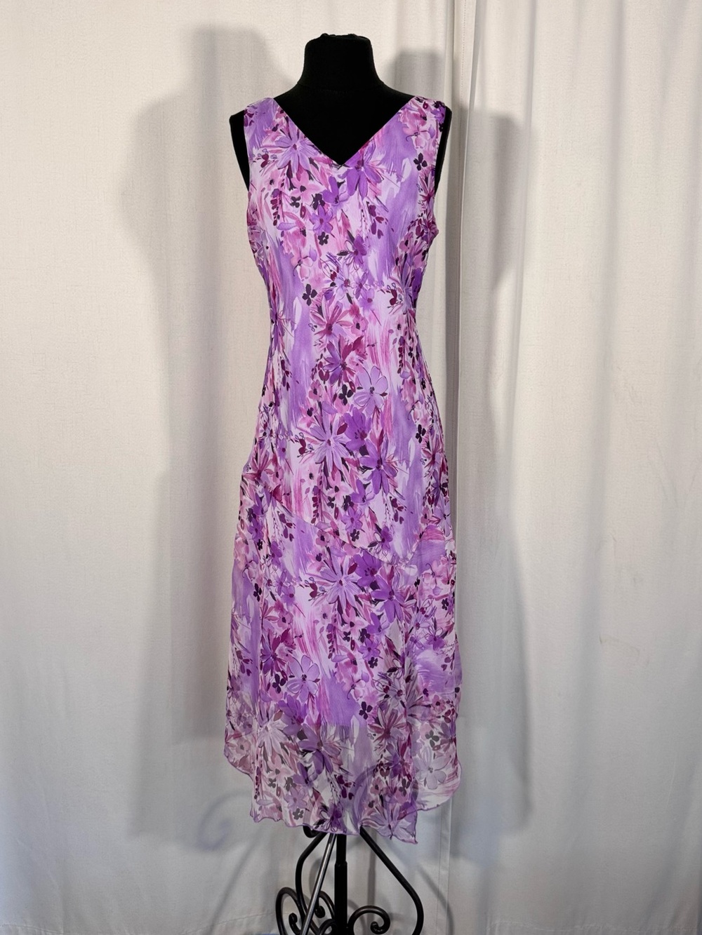 Vintage Meghan Matthews Purple Floral Dress